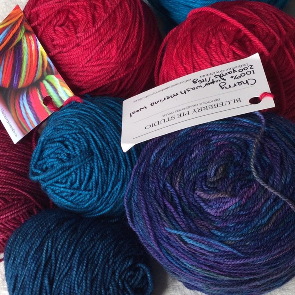 Blueberry Pie Studio Hand Dyed Wool Yarn